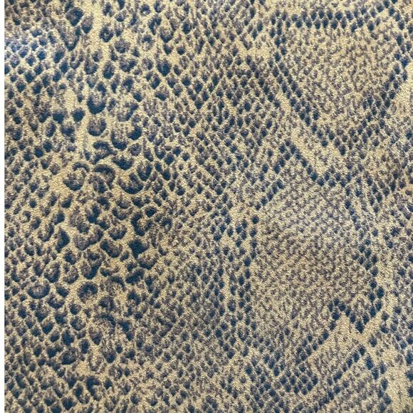 Pull & Bear Yellow Snake Print Mini Skirt Small - Picture 3 of 4